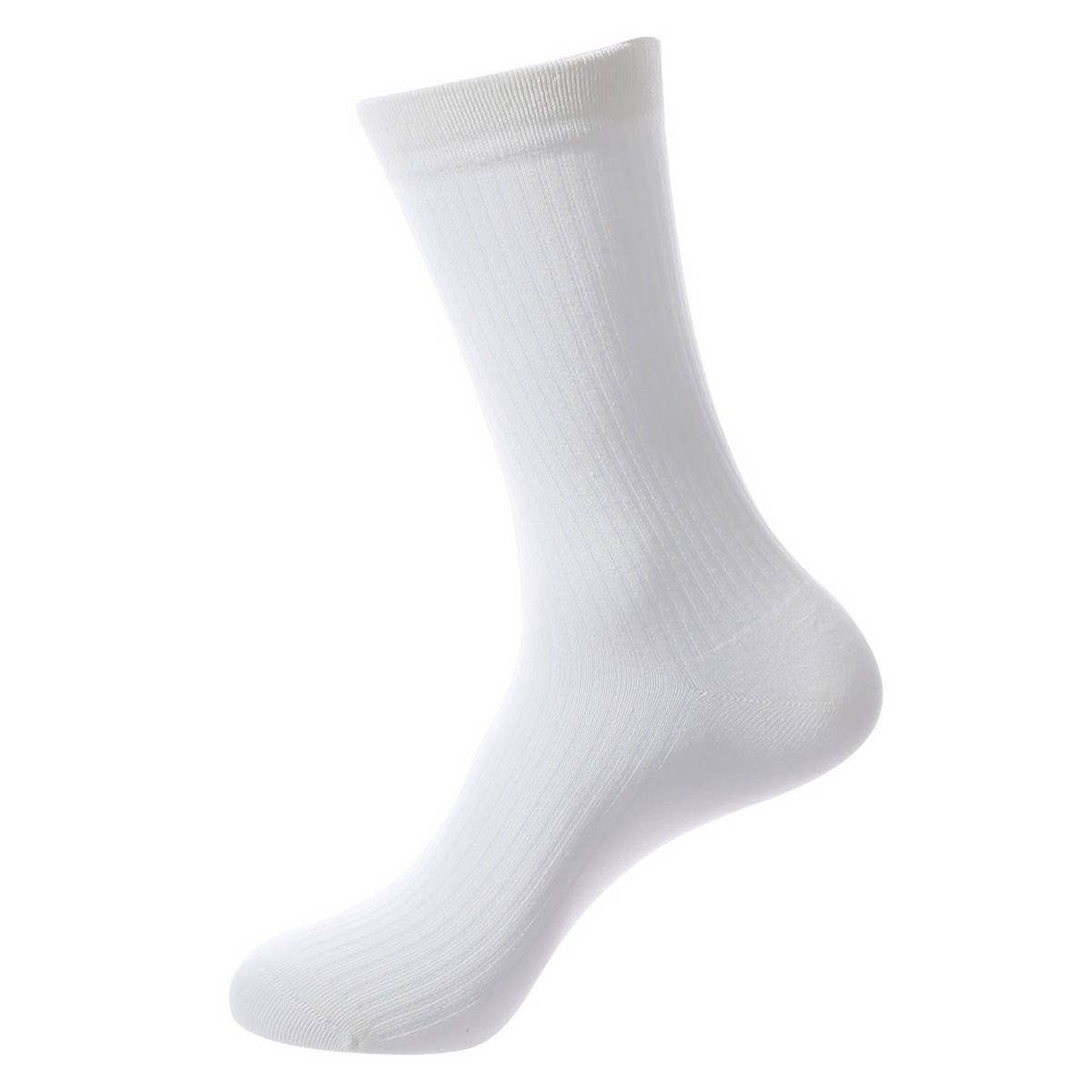 MEN'S CASUAL SOLID COLOR MID-CALF SOCKS
