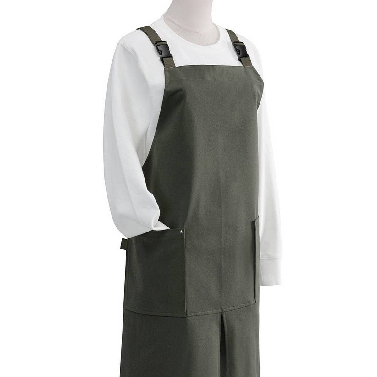 Cafe Restaurant Canvas Apron with pockets_CWMM3294