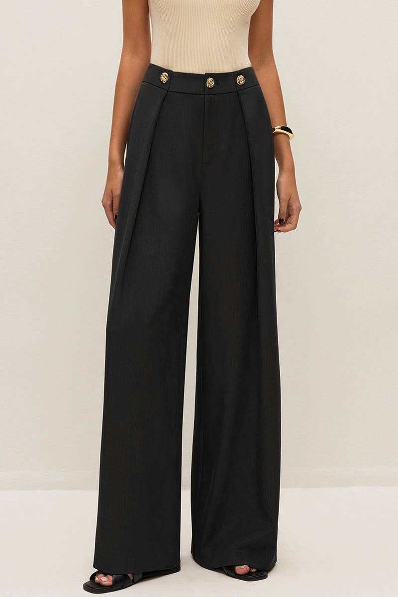 CWBLP2188_HIGH WAIST STRAIGHT LEG ZIP POCKET WORK PANTS