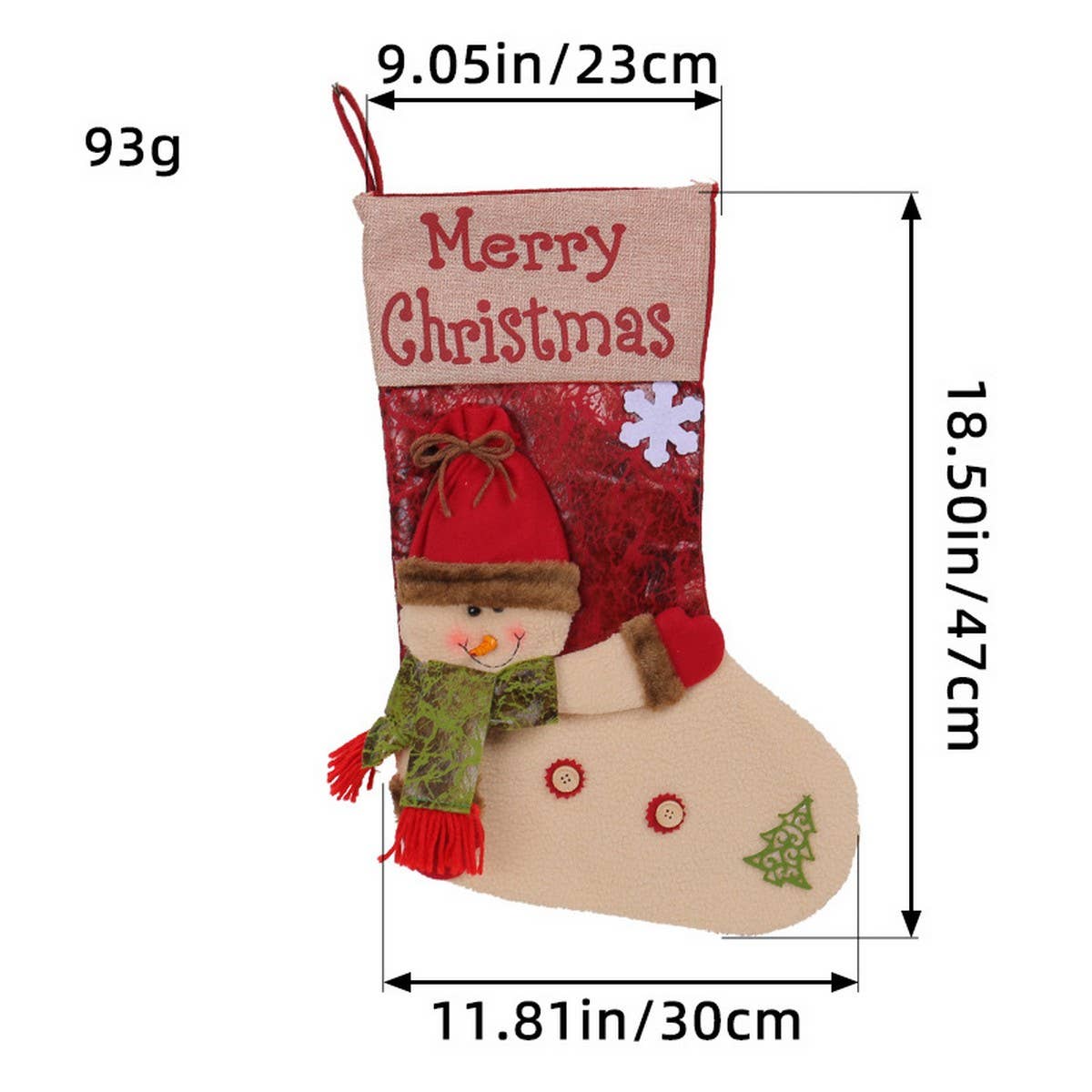 THICKENED BIG HEAD DOLL CHRISTMAS STOCKINGS