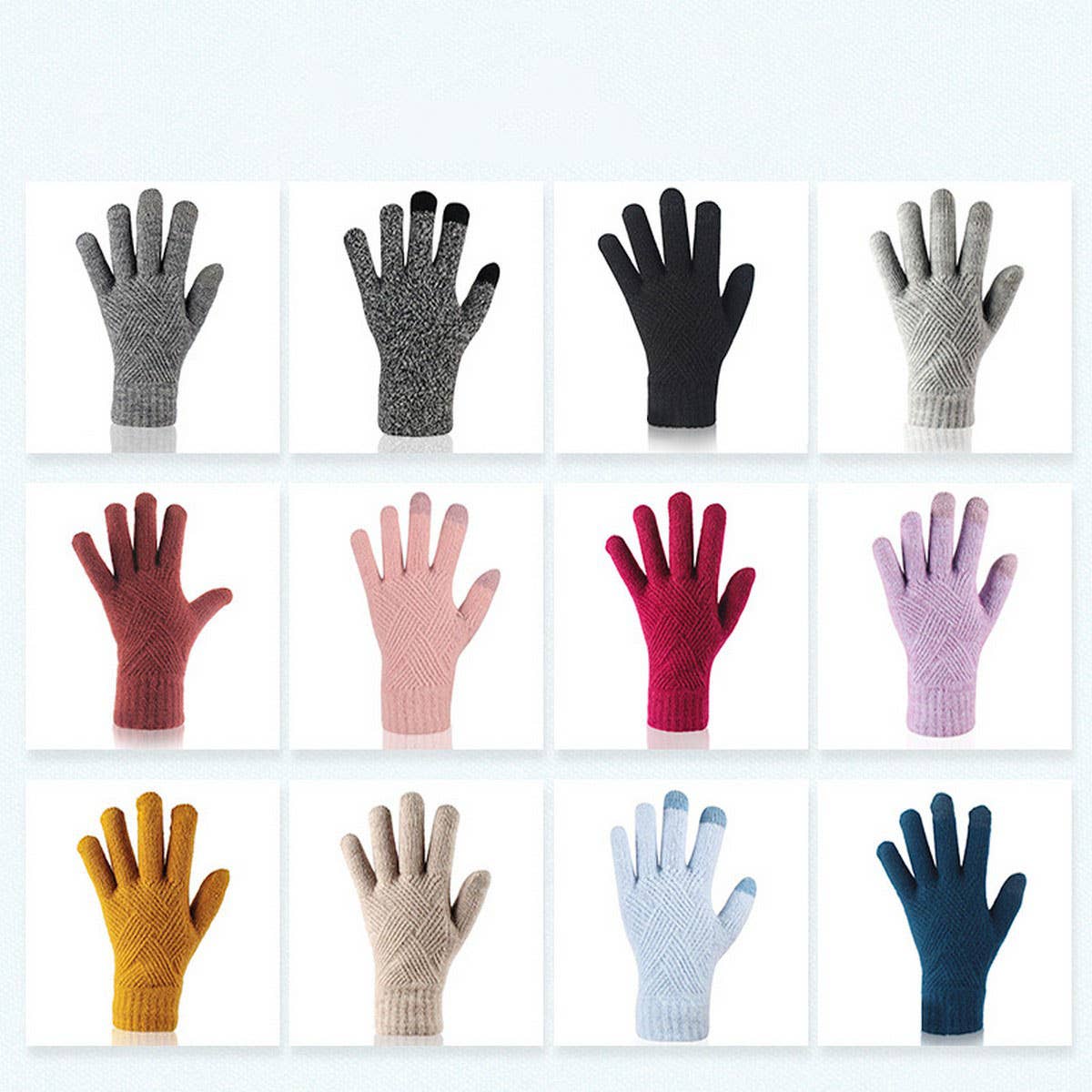 WINTER DOUBLE LAYER TOUCH SCREEN KNITTED GLOVES_CWAG0372