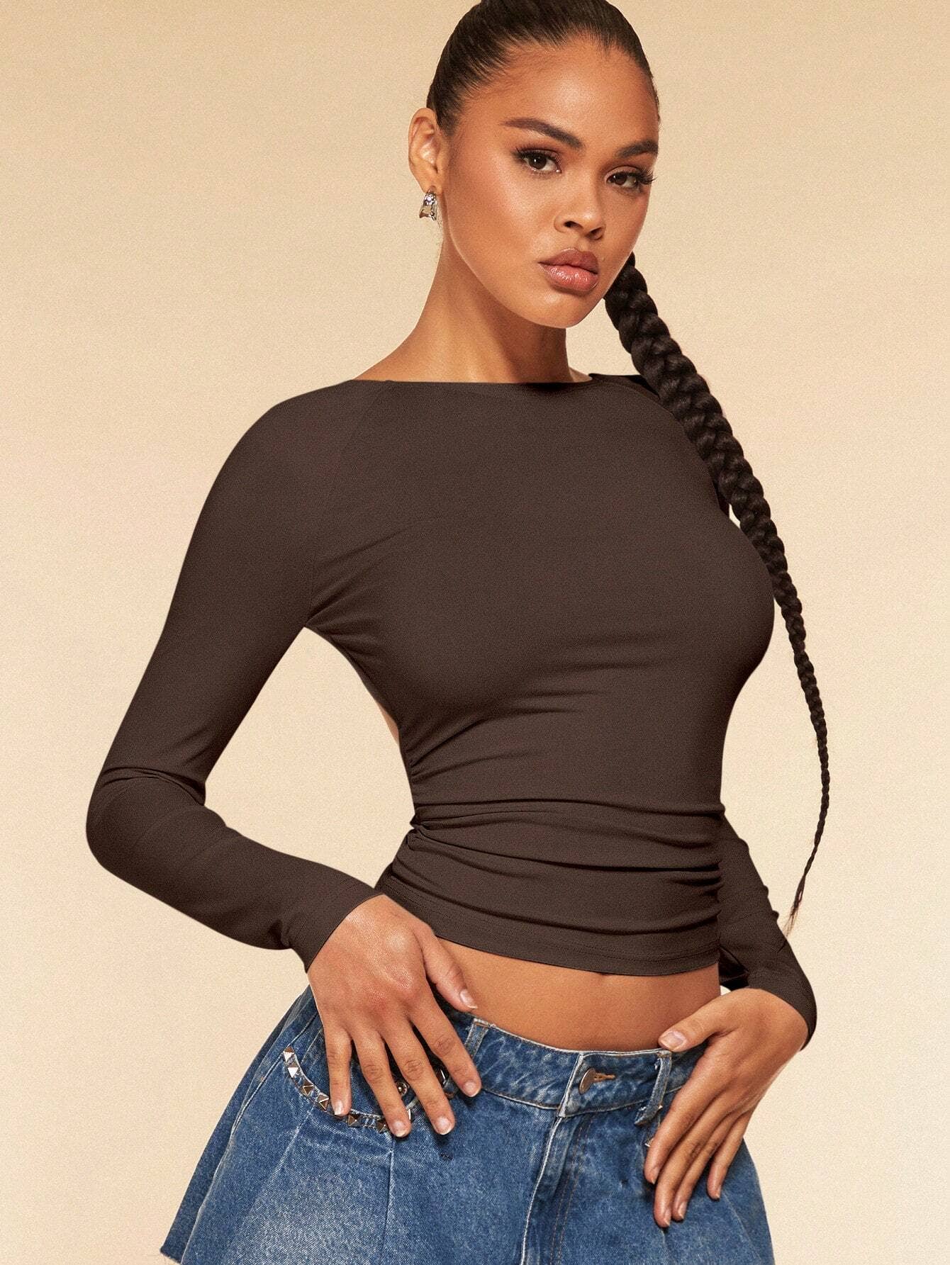 SEXY HALTER DESIGN CROPPED TOP