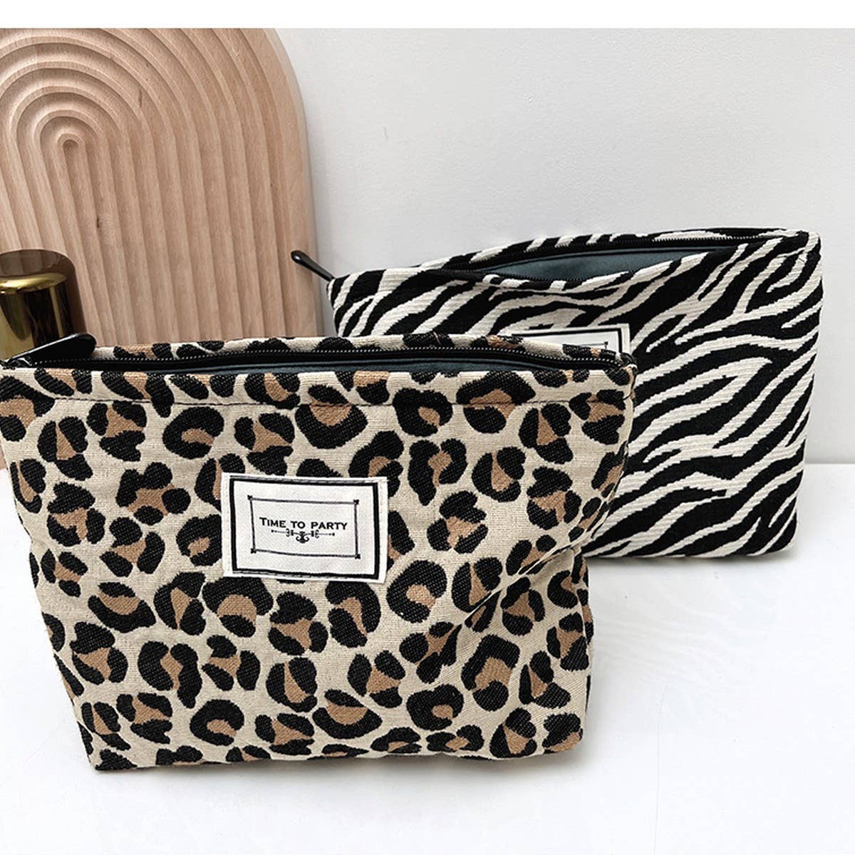 LEOPARD LARGE CAPACITY MAKEUP BAG STORAGE BAG_CWAB1227