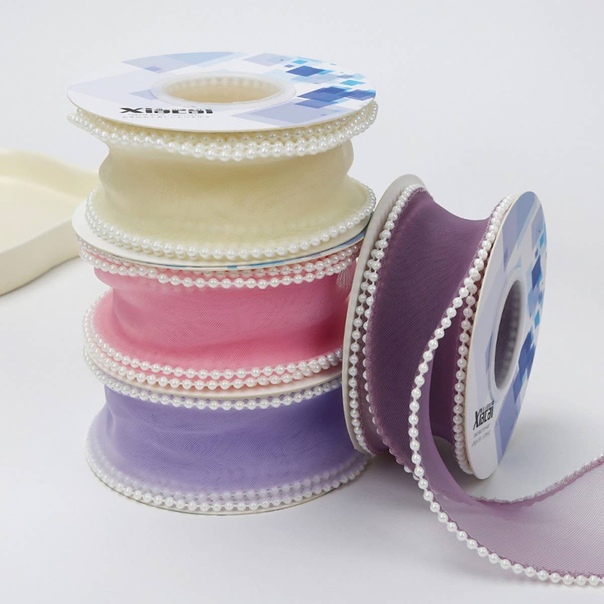 PEARL FISHTAIL YARN RIBBON WAVE YARN DIY RIBBON_CWMM5772