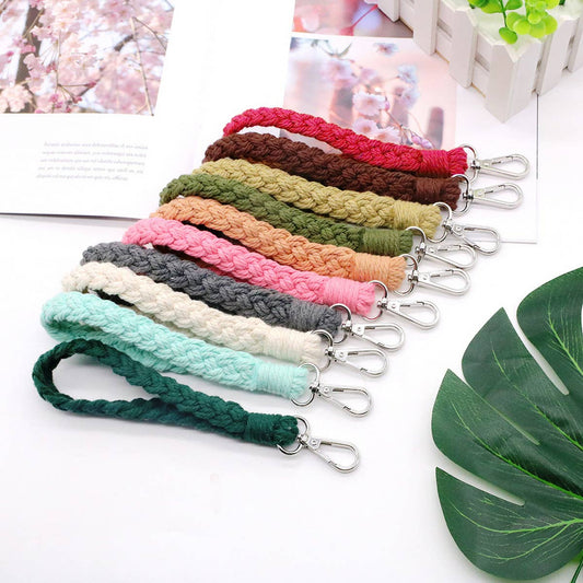 HAND-WOVEN KEYCHAIN BRACELET