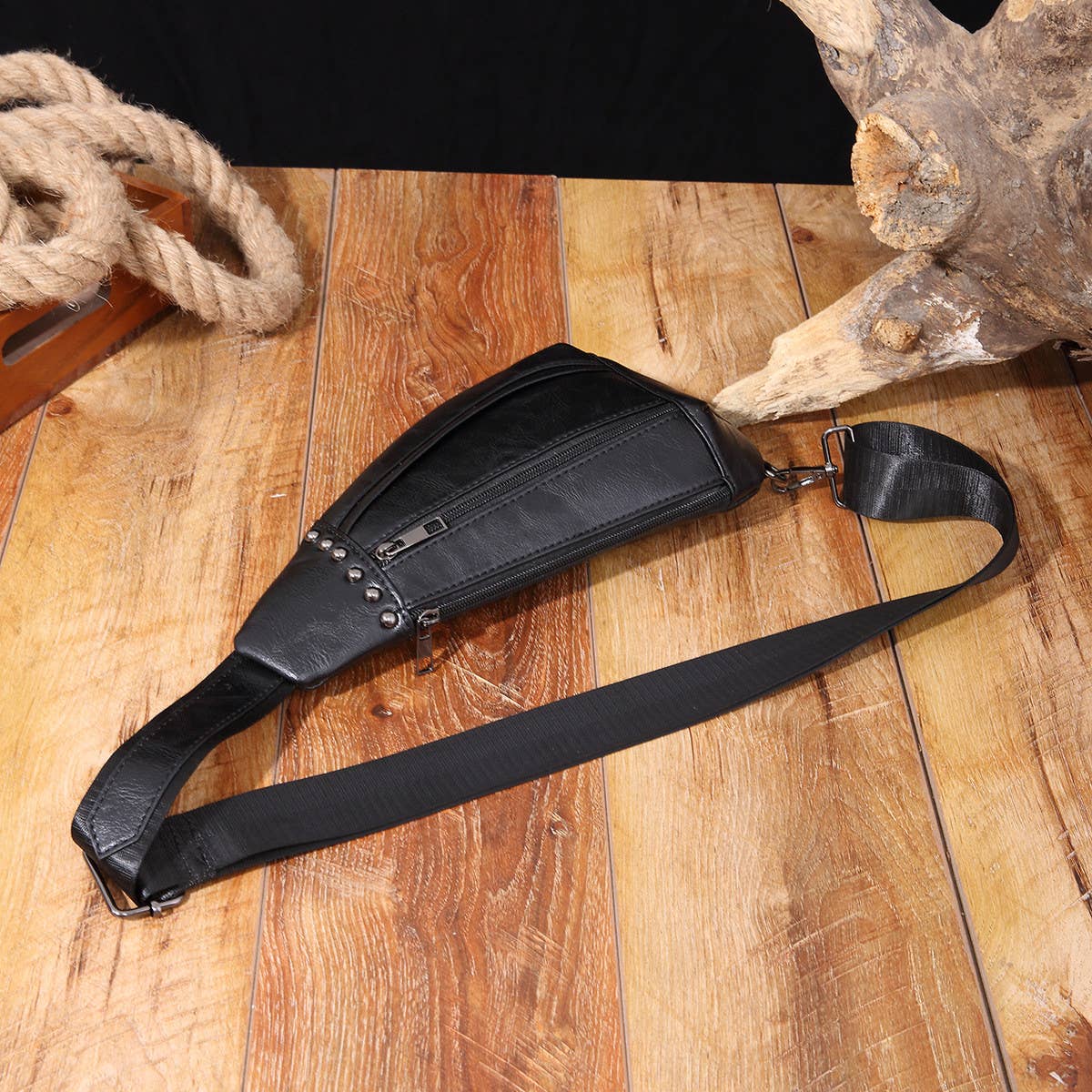 VINTAGE WESTERN CASUAL WAIST BAG CROSSBODY BAG_CWAB2588