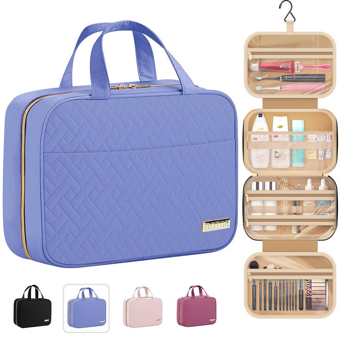 SPACIOUS TOILETRY BAG AND COSMETIC BAG WITH HOOK_CWAB2357