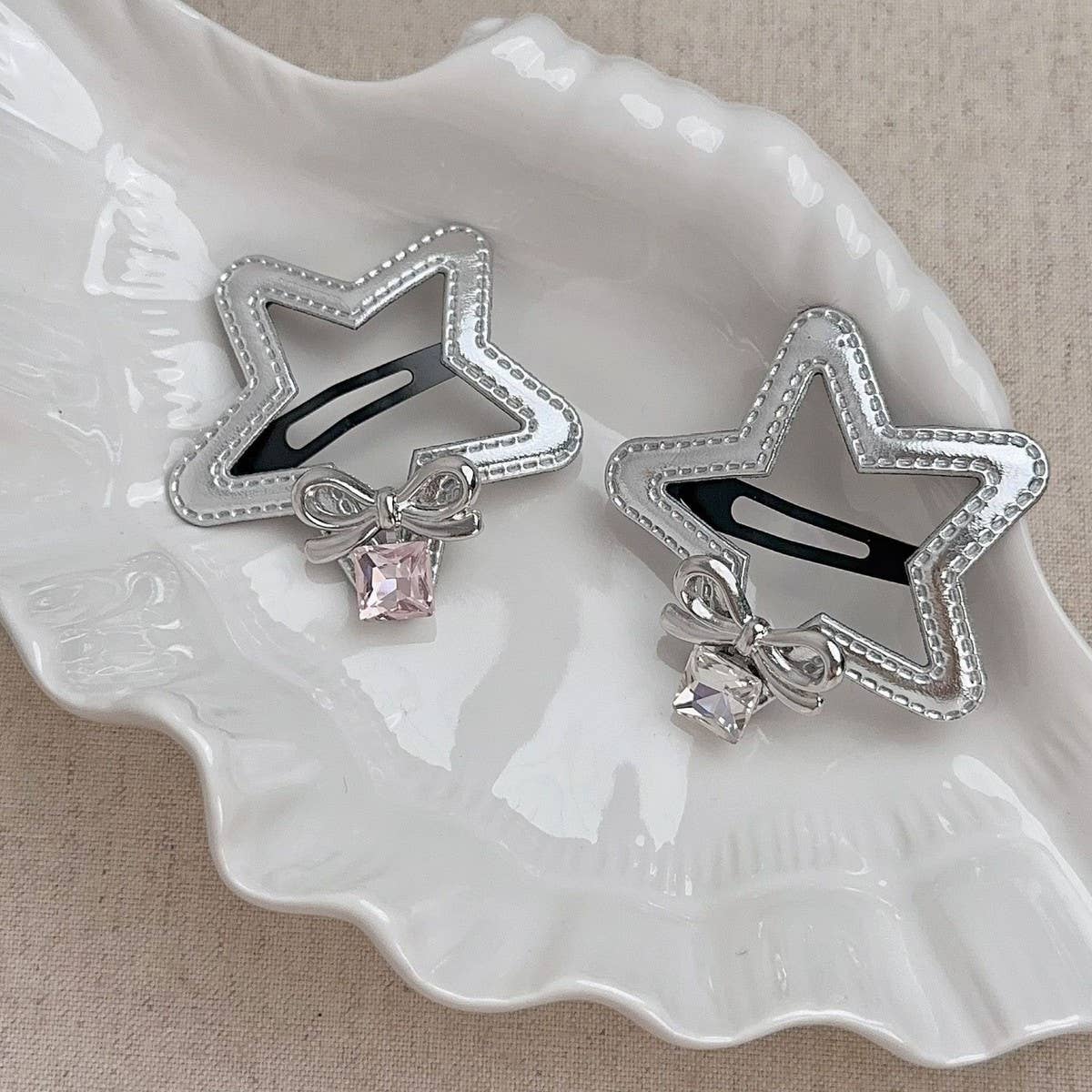 SWEET AND COOL SIMPLE BOW RHINESTONE HAIRPIN