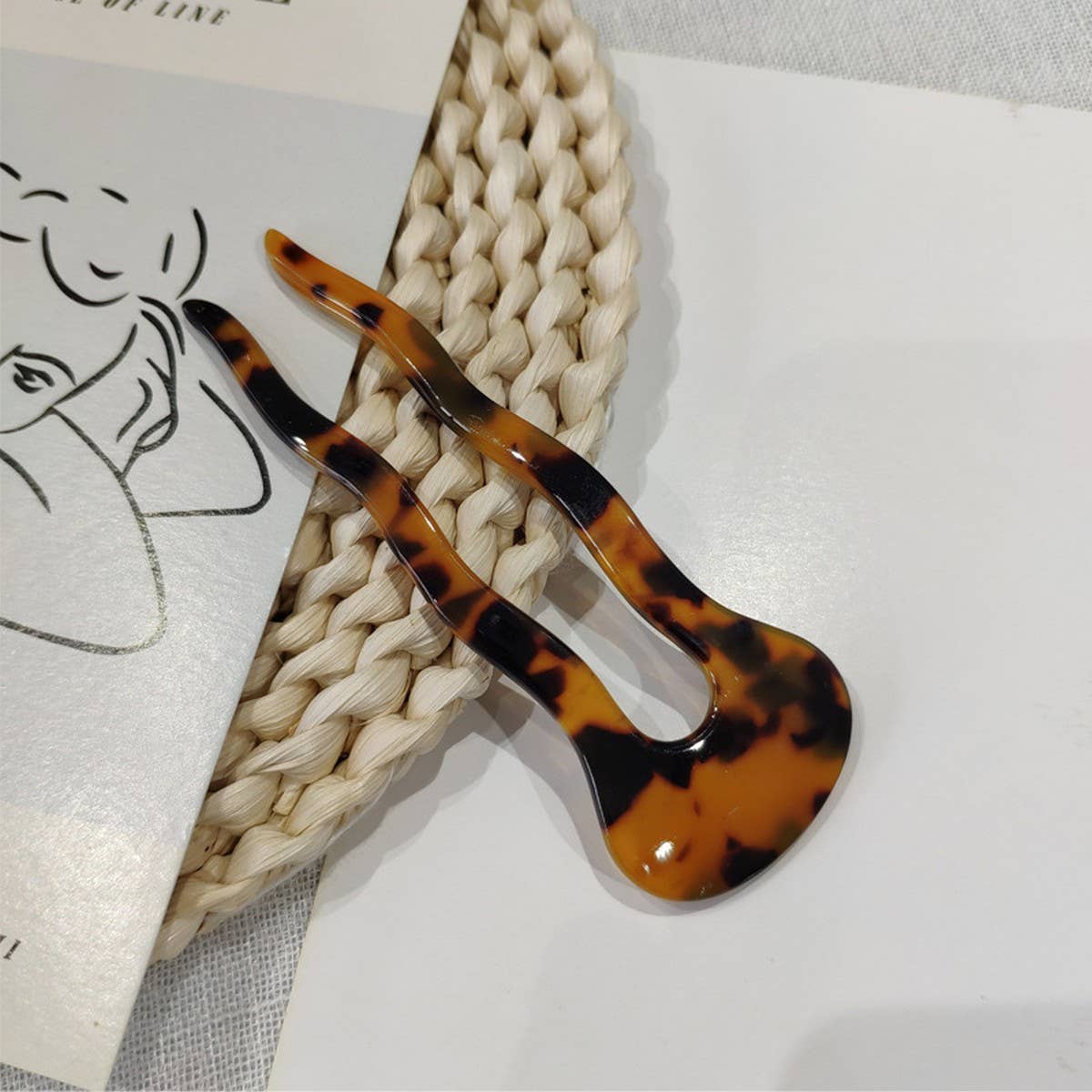 ACETATE SHEET U-SHAPED HAIRPIN WAVY HAIRPIN_CWAHA4218