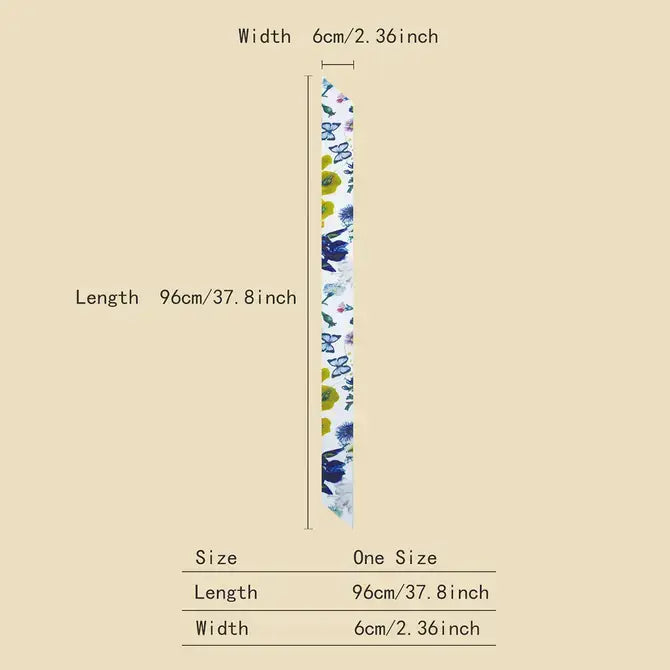 FLORAL PRINT TWILLY HEAD SCARF