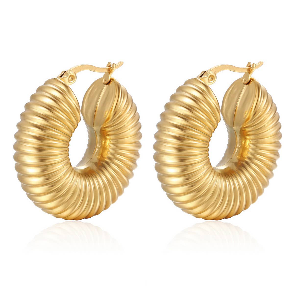 WOMEN FASHION LIGHTWEIGHT STAINLESS STEEL EARRINGS