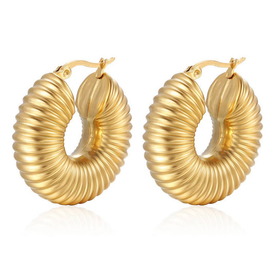 WOMEN FASHION LIGHTWEIGHT STAINLESS STEEL EARRINGS
