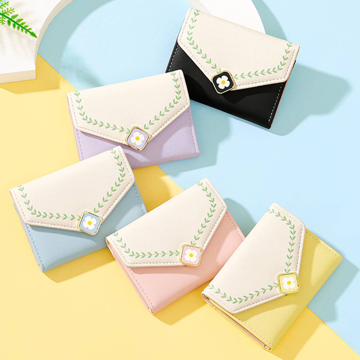 CUTE PRINT MULTIFUNCTIONAL FOLDING WALLET_CWAB1631