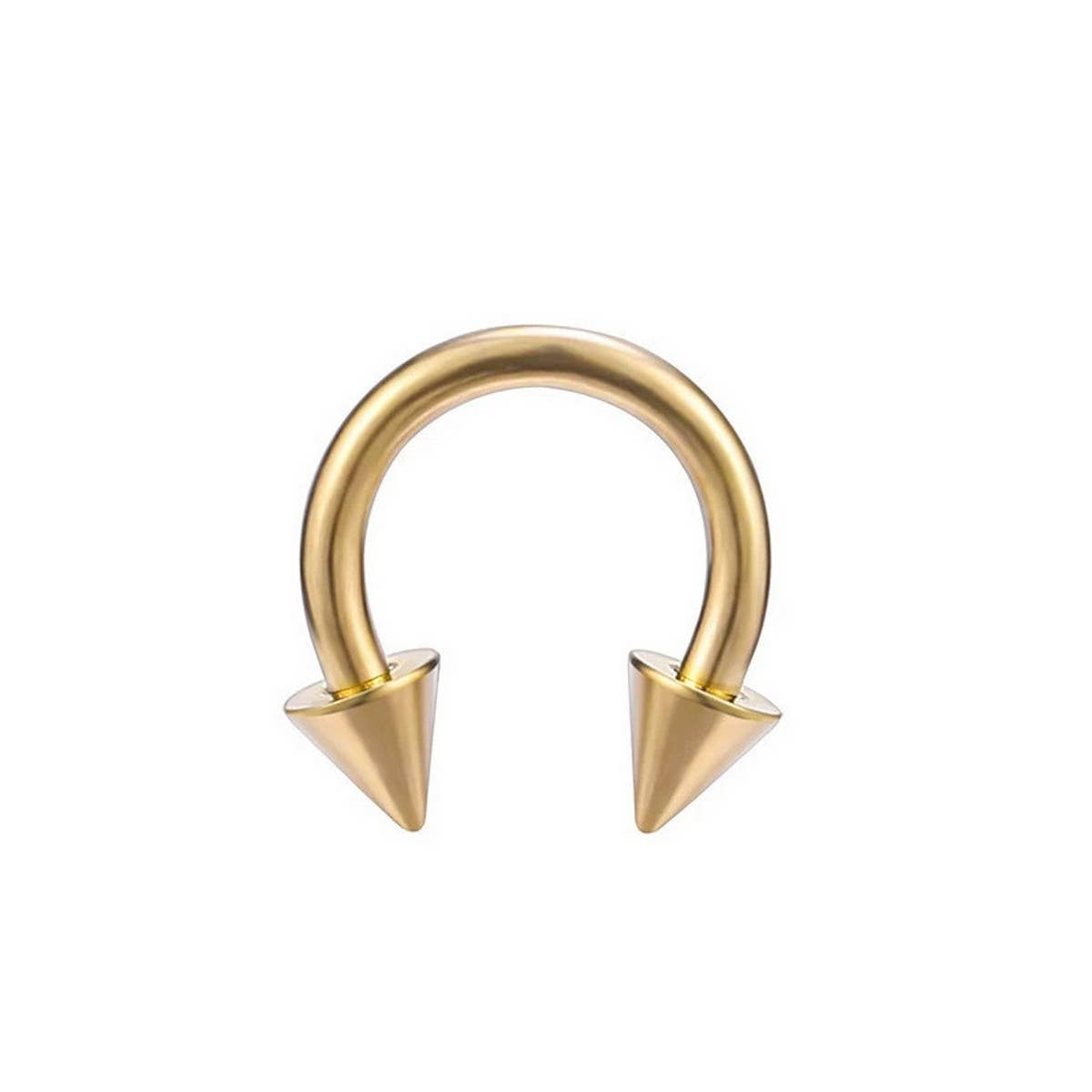 Stainless Steel Horseshoe Lip Ring Piercing_CWMM9585