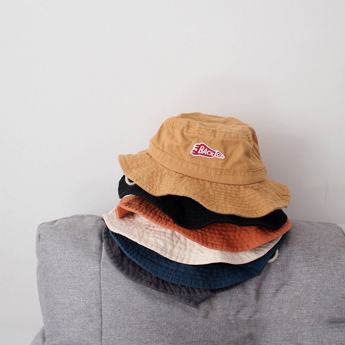 FASHION CHILDREN'S SIMPLE LETTER LOGO BUCKET HAT_CWAH2867