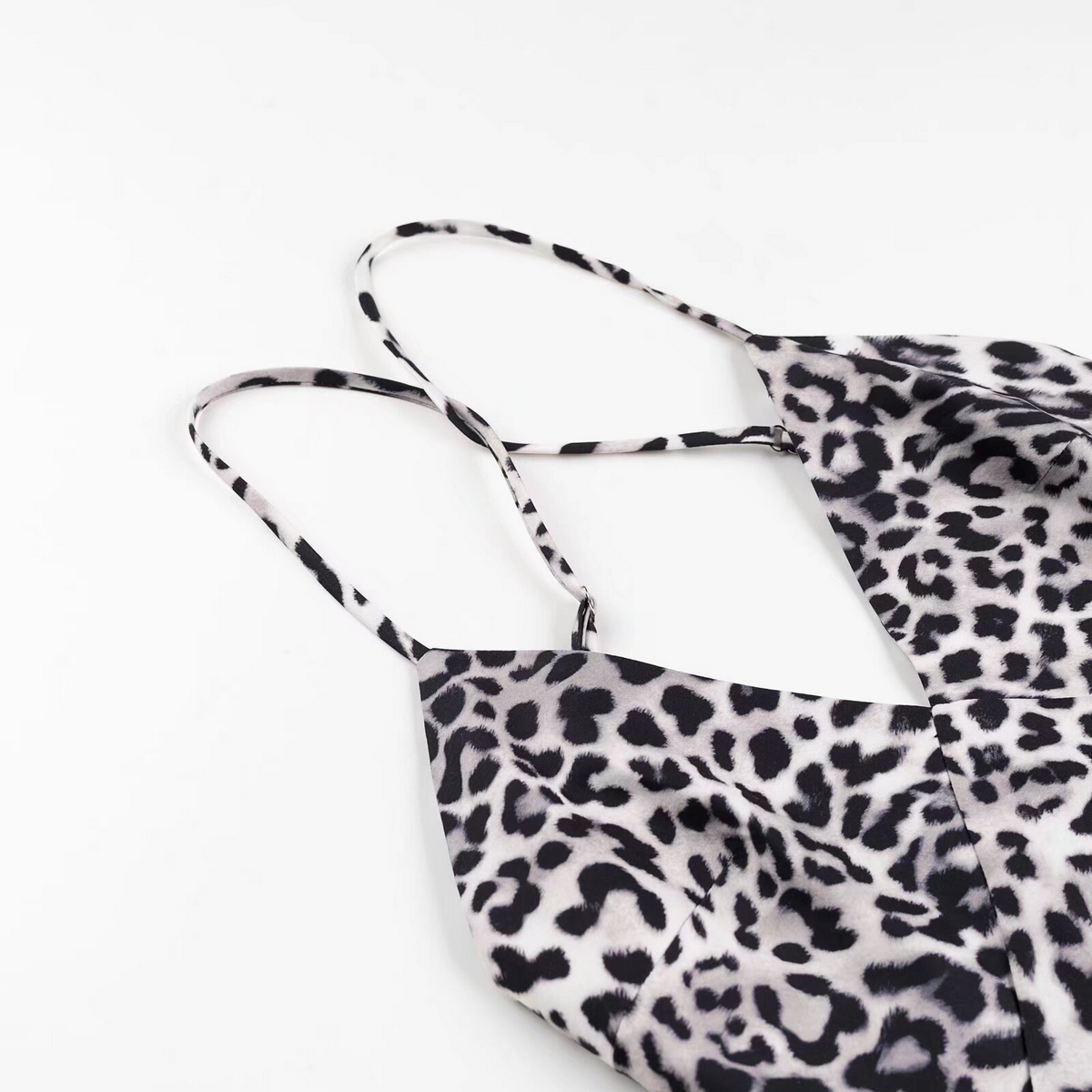 Elegant French Print Crew Neck Midi Dress