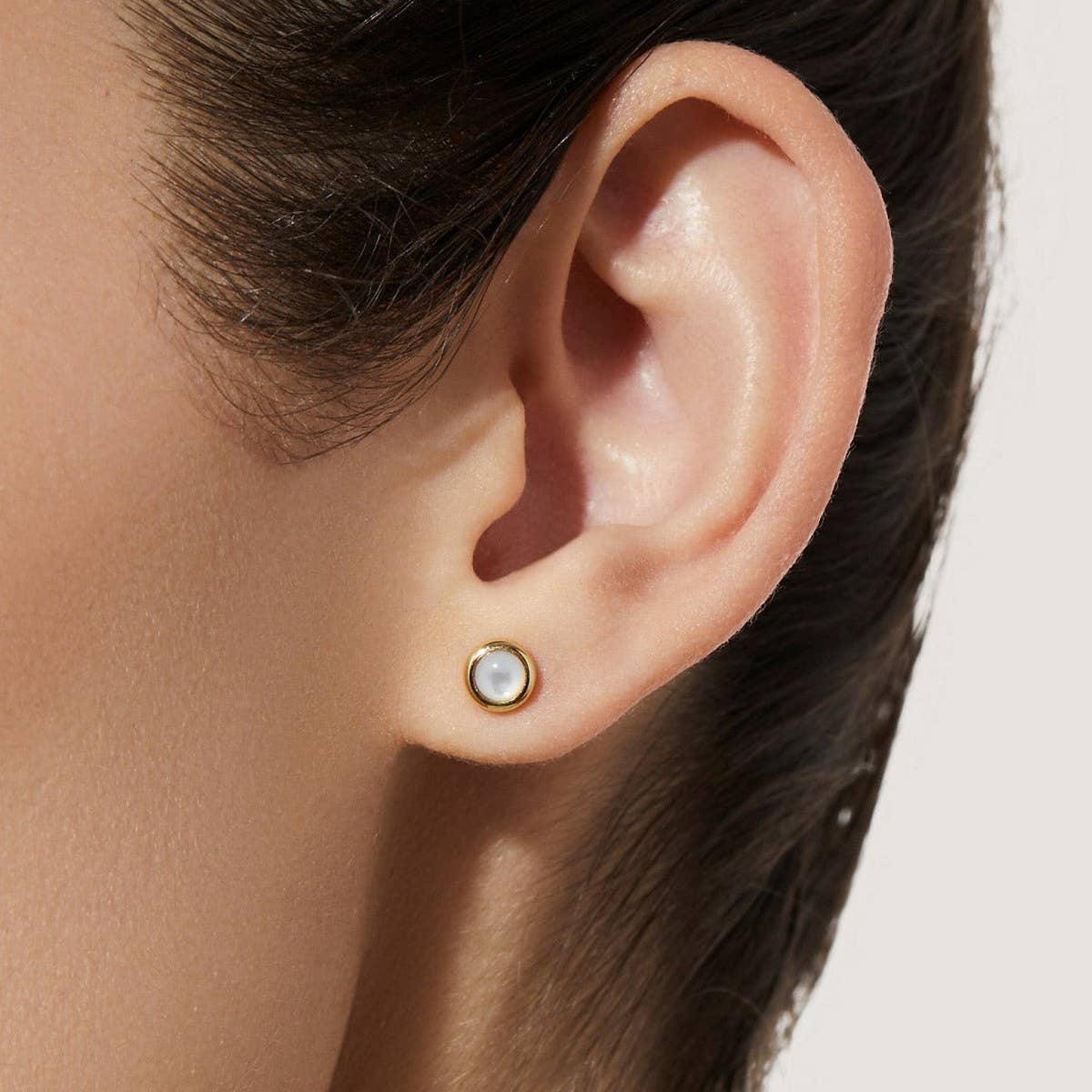 Trendy Natural Stone Stud Earrings for Women
