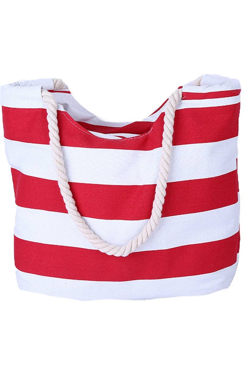 STRIPE COOL SHOPPER BEACH BAGS_CWAB320