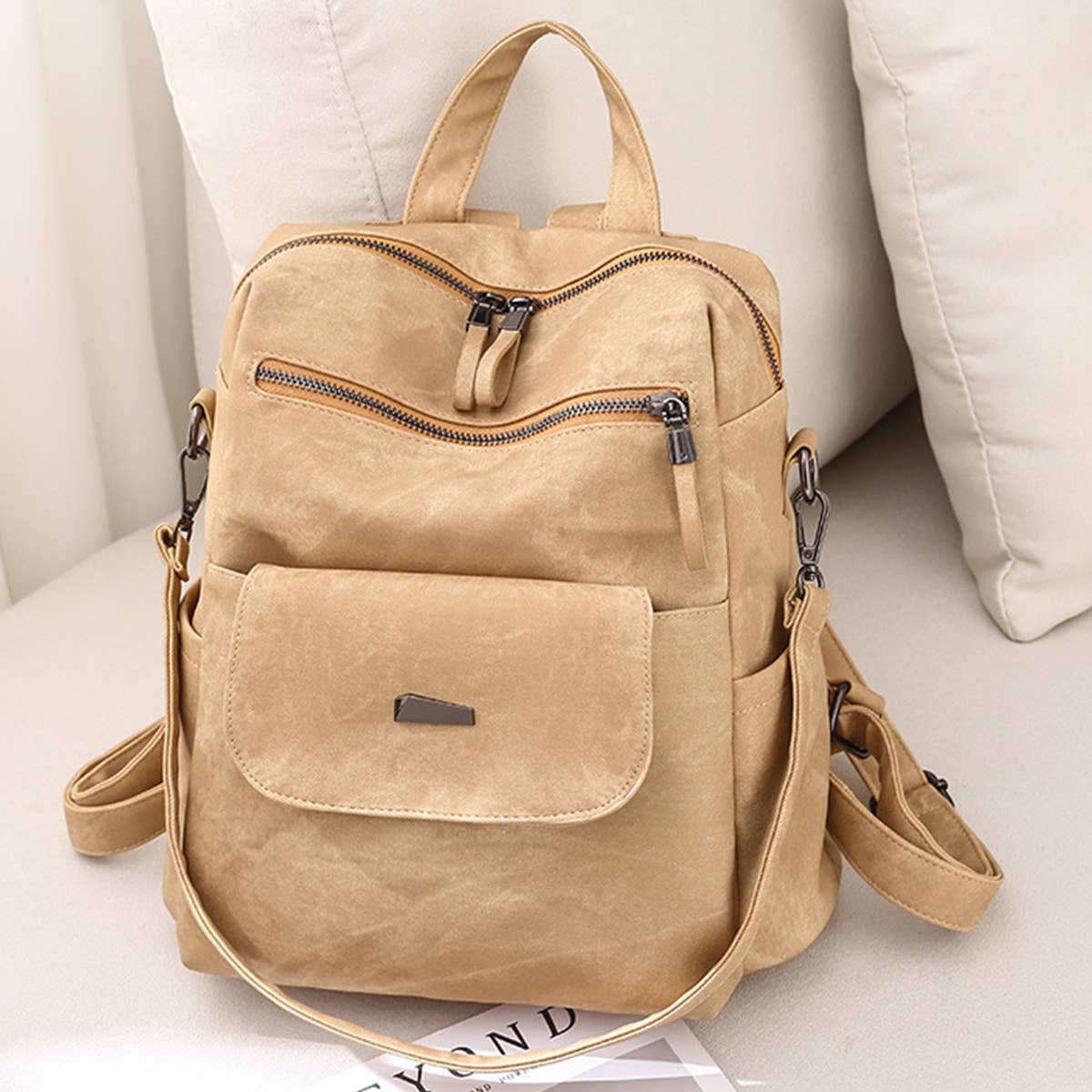 WOMEN BACKPACK FASHION LEATHER TRAVEL SHOULDER BAGS_CWAB0730