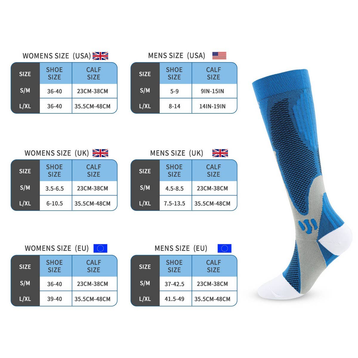 WOMEN'S OUTDOOR SPORTS ELASTIC COMPRESSION SOCKS