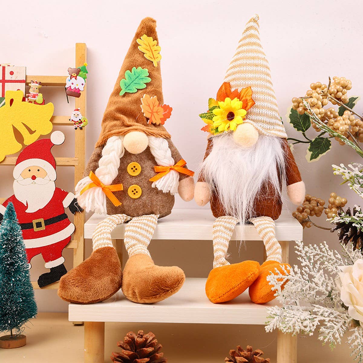 THANKSGIVING RUDOLPH DWARF DOLL FIGURINE PENDANT