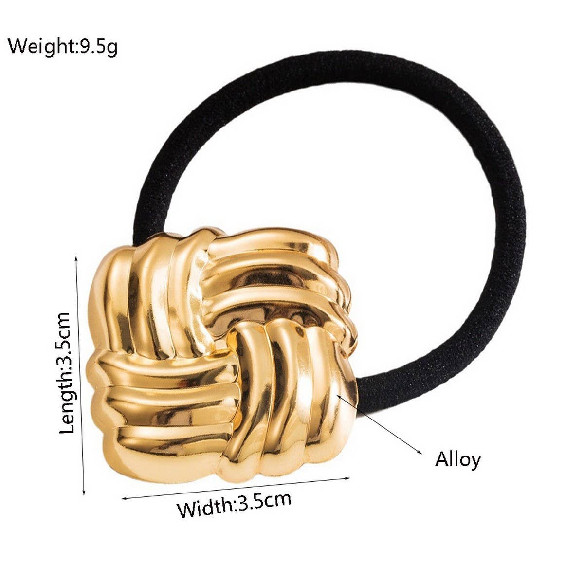 Minimalist Glossy Heart Geometric Hair Tie