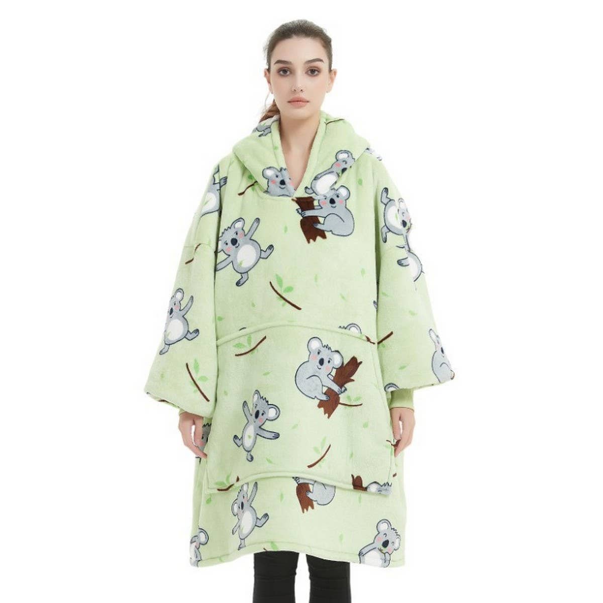 Lazy Wearable Blanket Hoodie for Adults_CWMM8986