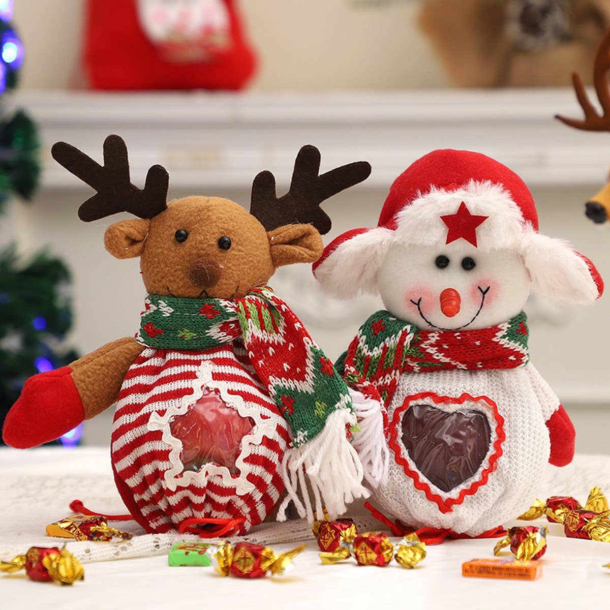 CWMM1753_Christmas Printed Tote Bag Apple Candy Gift Bag