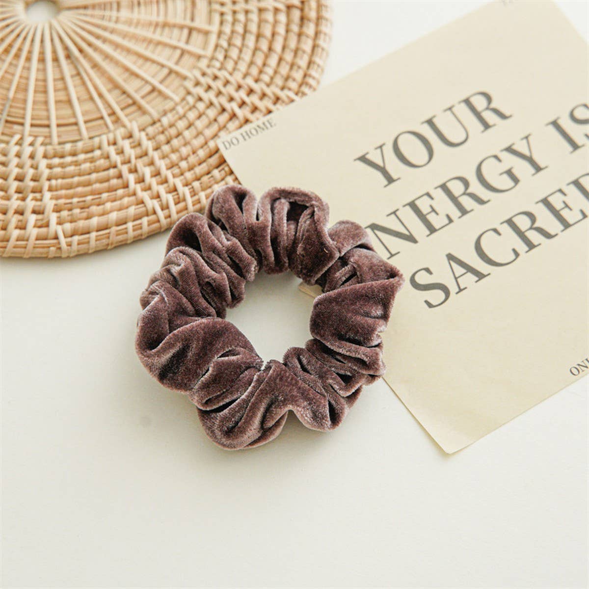 WOMEN RETRO SOLID COLOR LARGE INTESTINE HAIR TIE_CWAHA0795