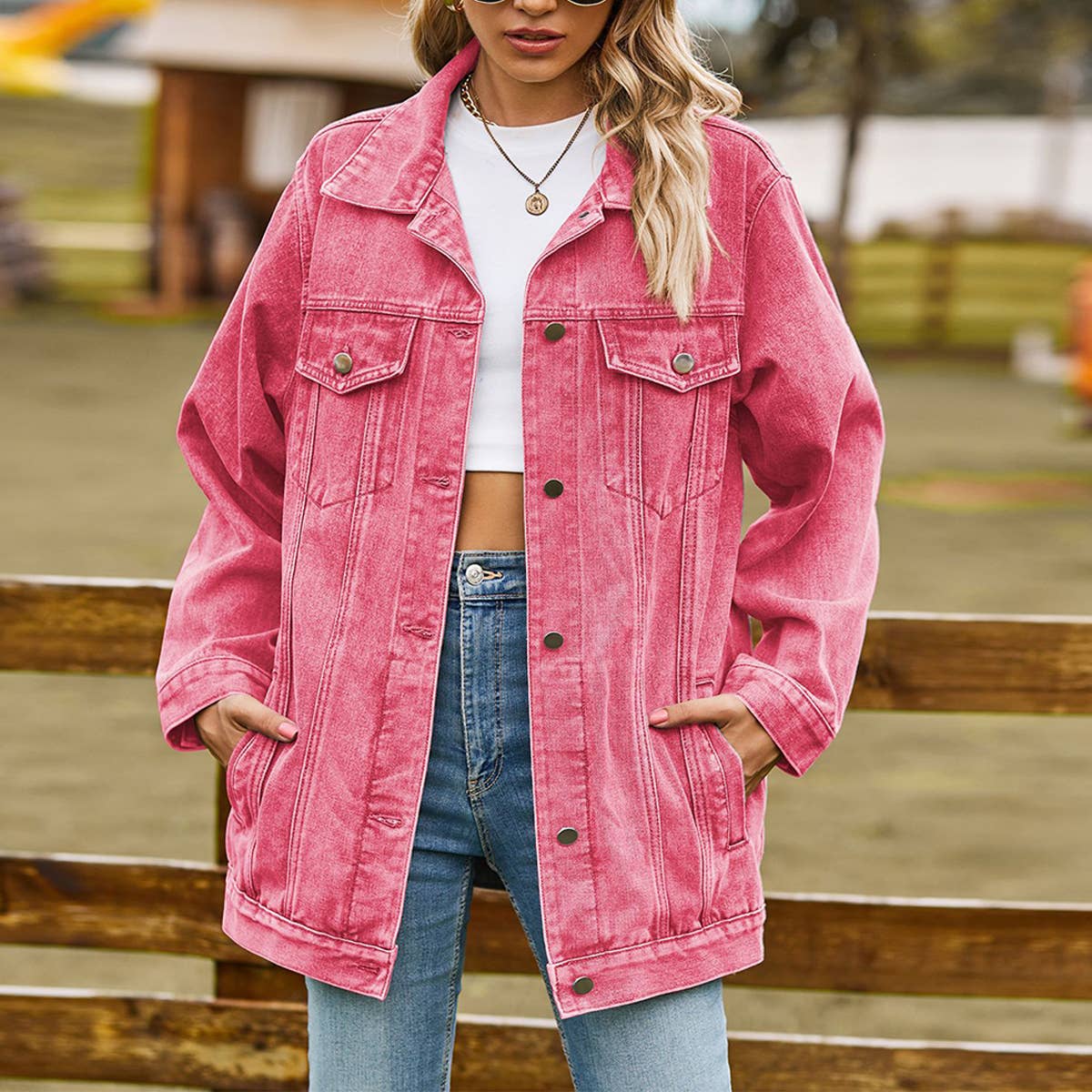 Women??¢s Retro Casual Oversized Jean Jacket_CWOCO1191