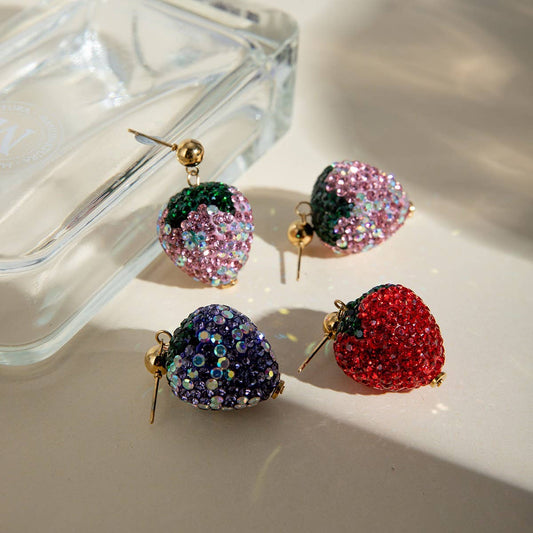 PERSONALIZED TRENDY STRAWBERRY EARRINGS_CWAJE1892