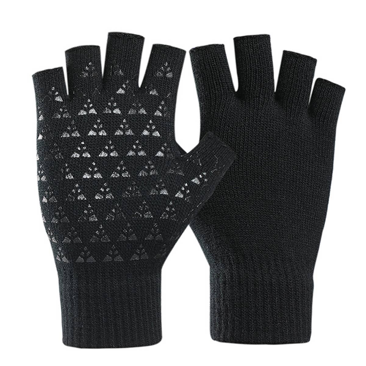 Unisex Fingerless Knit Gloves for Winter Typing_CWAG0525