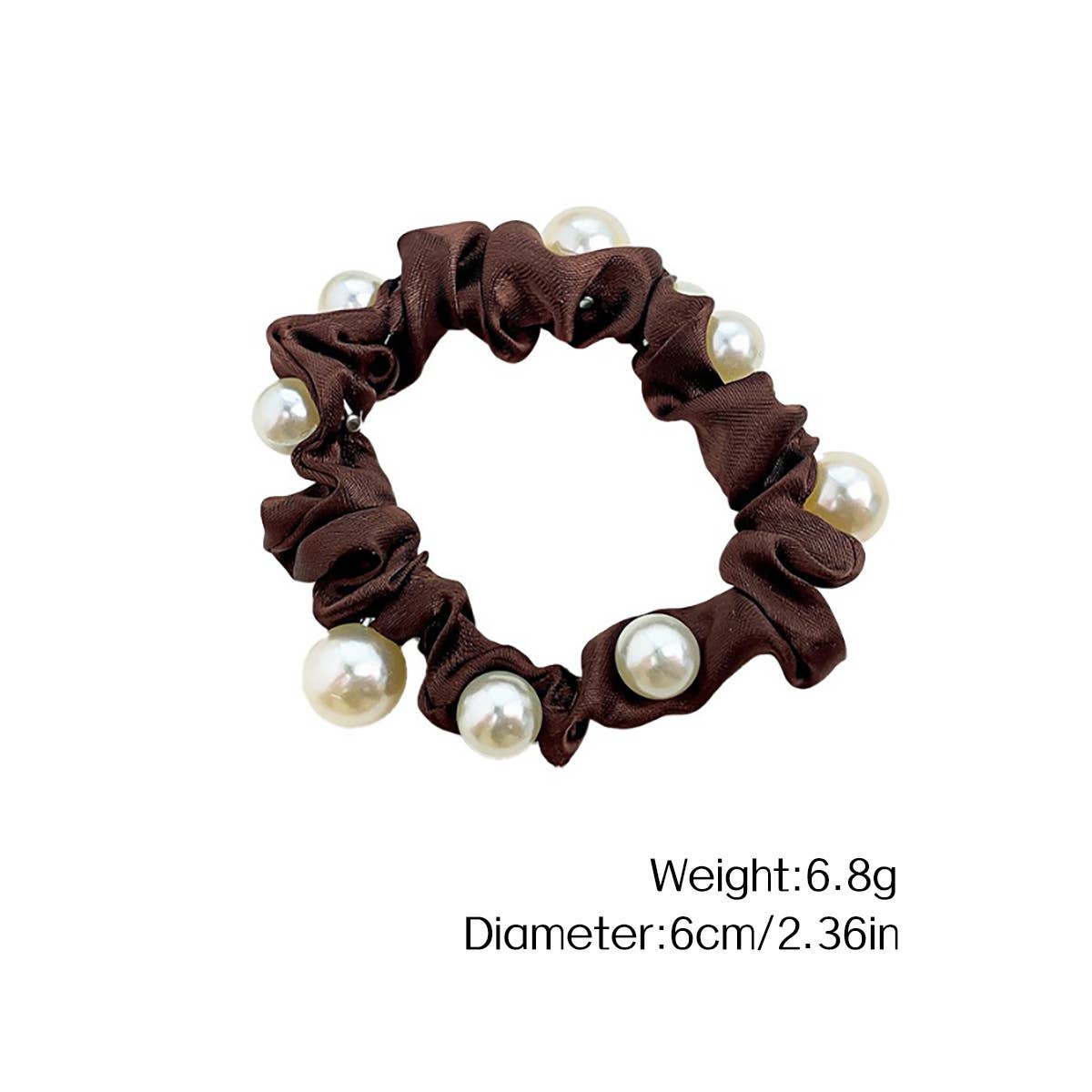 Elegant French pearl large intestine hair band