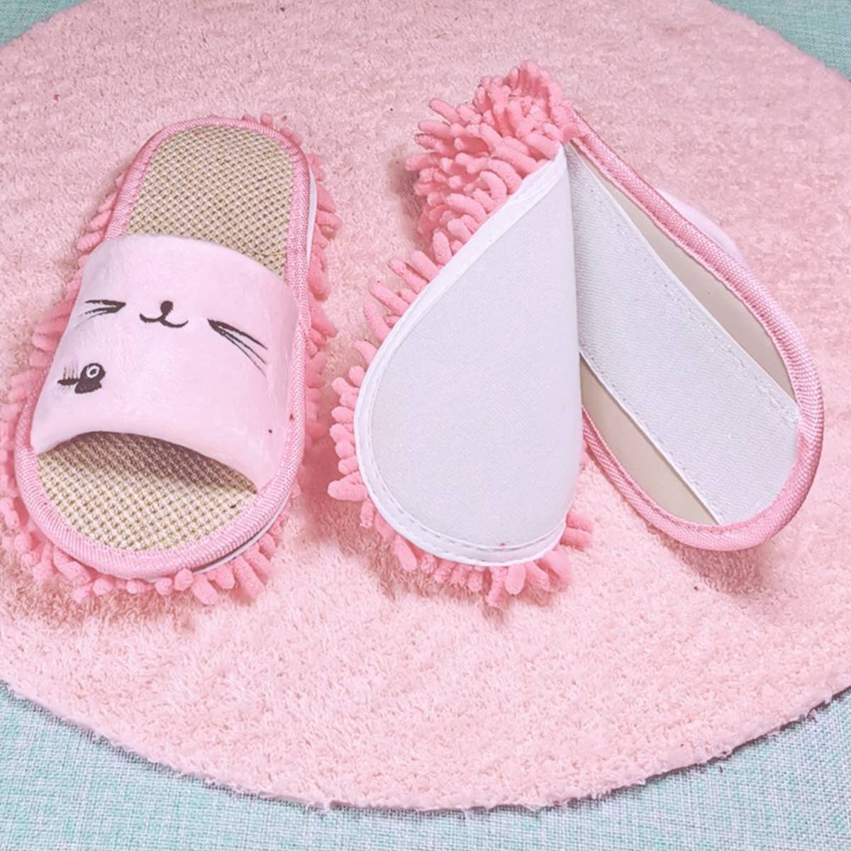 WASHABLE MOP SLIPPERS  MOP SHOES DUSTING SLIPPERS