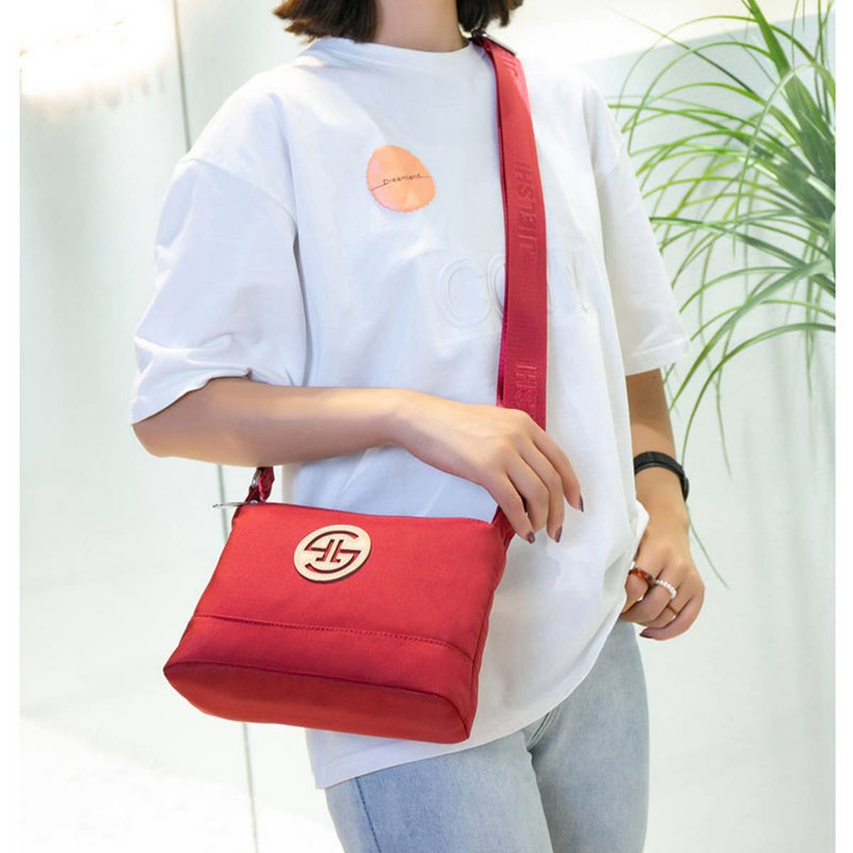 FASHION SOLID COLOR SHOULDER MESSENGER BAG_CWAB3533