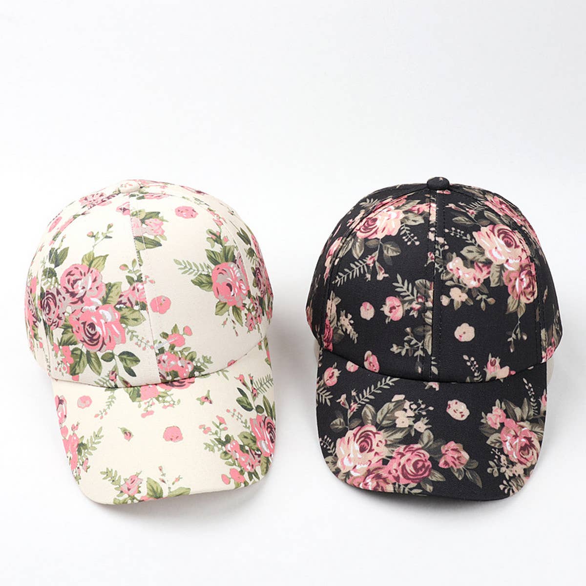Floral Baseball Cap - Women's Boho Print CWAH1143