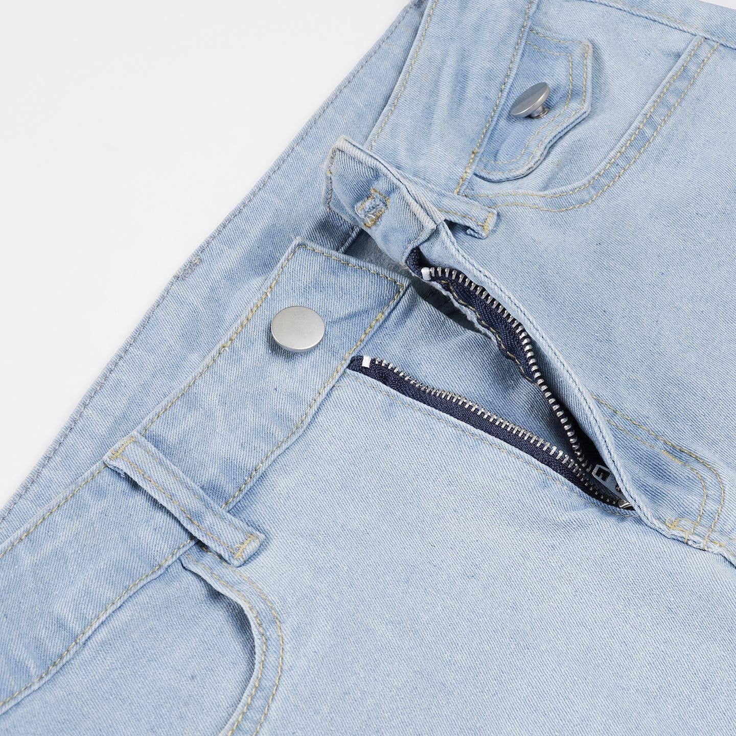 Retro slightly flared stretch skinny jeans