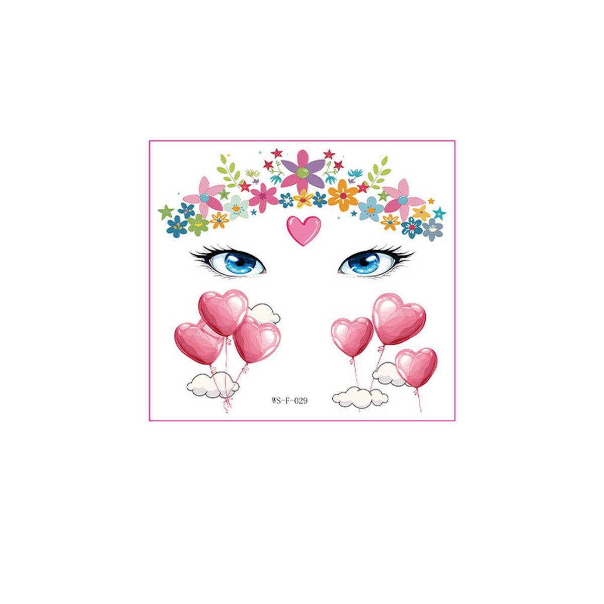 Kids Christmas Unicorn & Panda Face Tattoos