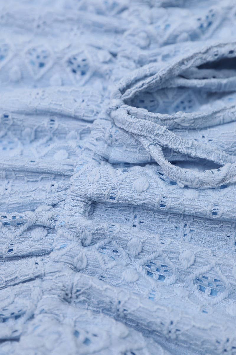 CWDMD4645_SQUARE NECK DRAWSTRING SLEEVELESS DRESS