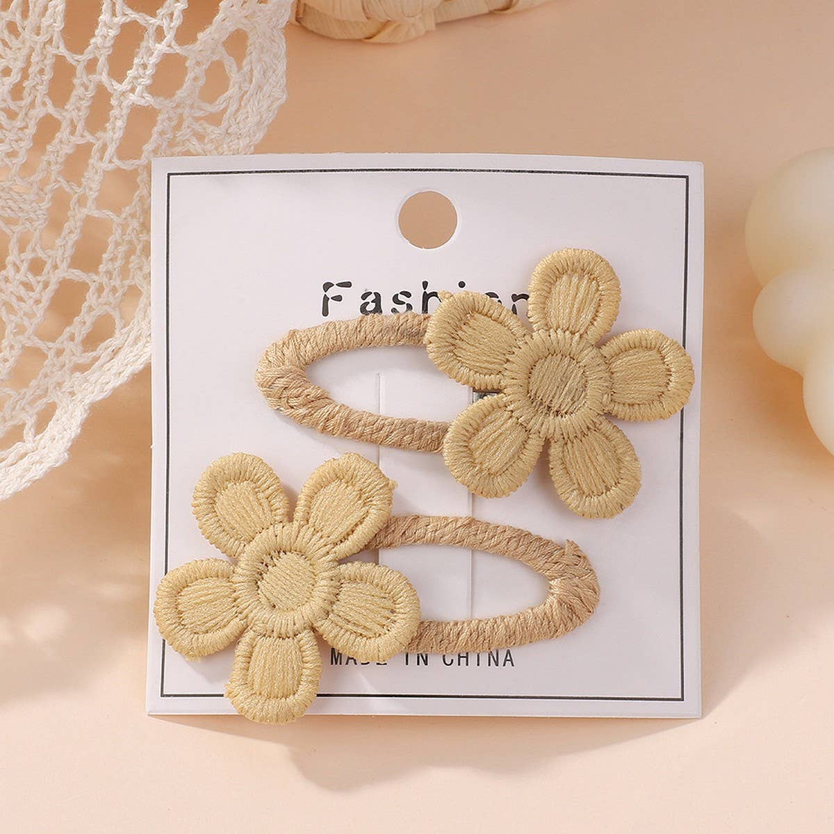 Fresh Daisy Five-Petal Flower Hair Clip Set
