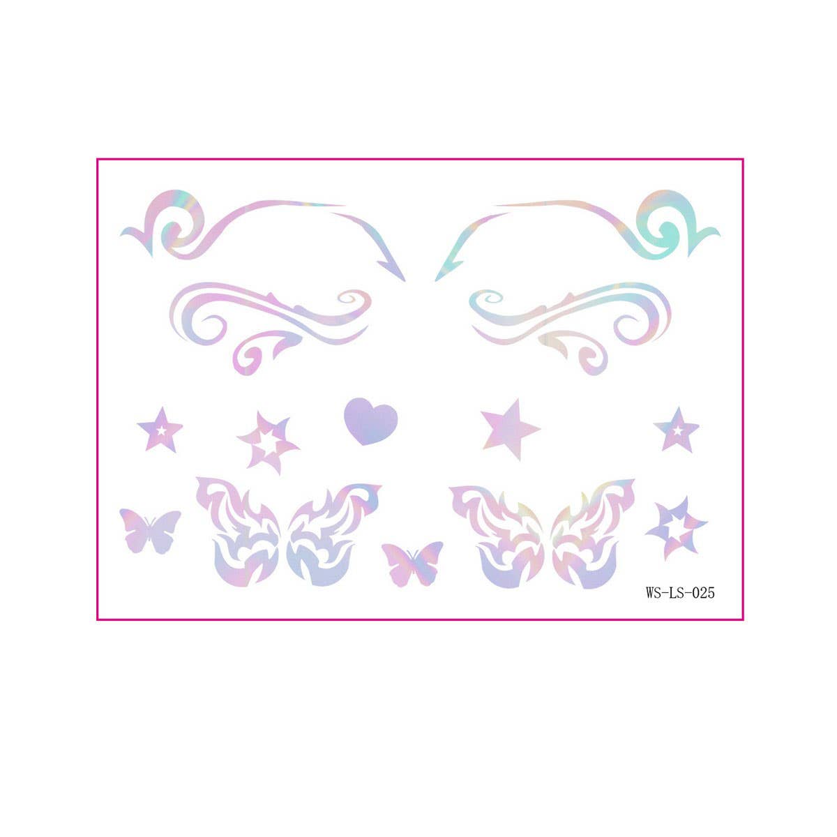 Holographic Eyeliner Tattoos ? Butterfly Makeup