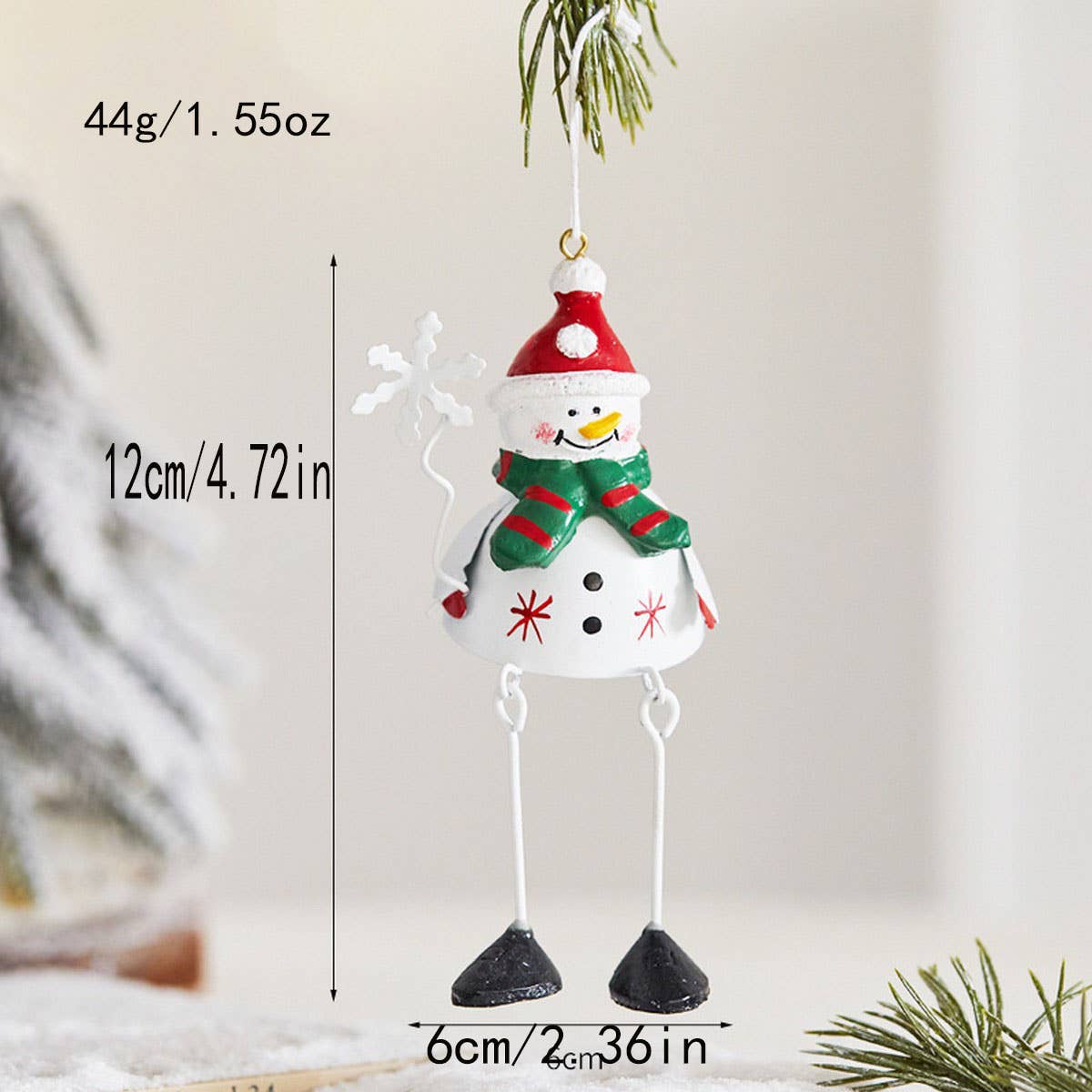 CWMM10422_SNOWMAN HANGING ORNAMENT NORDIC CHRISTMAS
