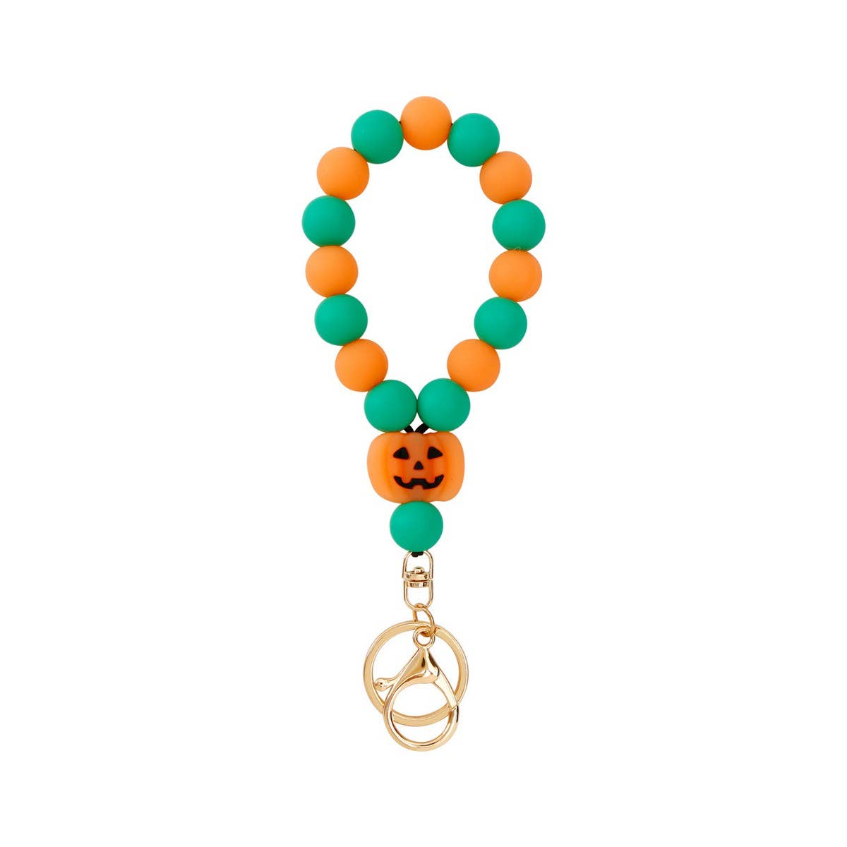 EXAGGERATED LUMINOUS PUMPKIN BRACELET KEYCHAIN_CWMM1212