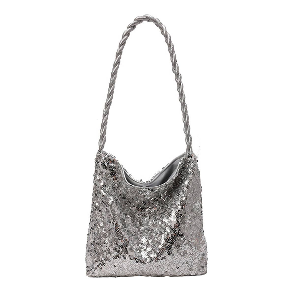 Fashionable sequined single-shoulder bag
