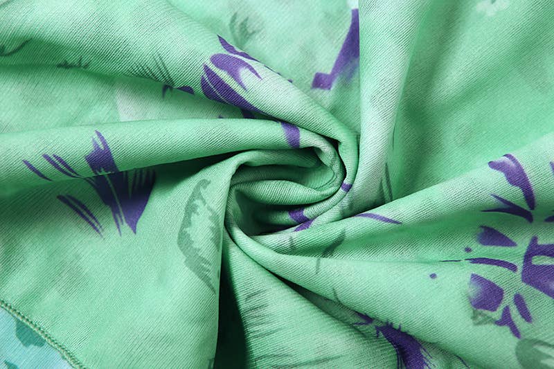 Sexy Printed Crop Cami and High Waist Skirt Set