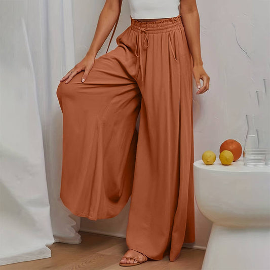 High-Waisted Wide-Legged Pants Long Skirt Pants