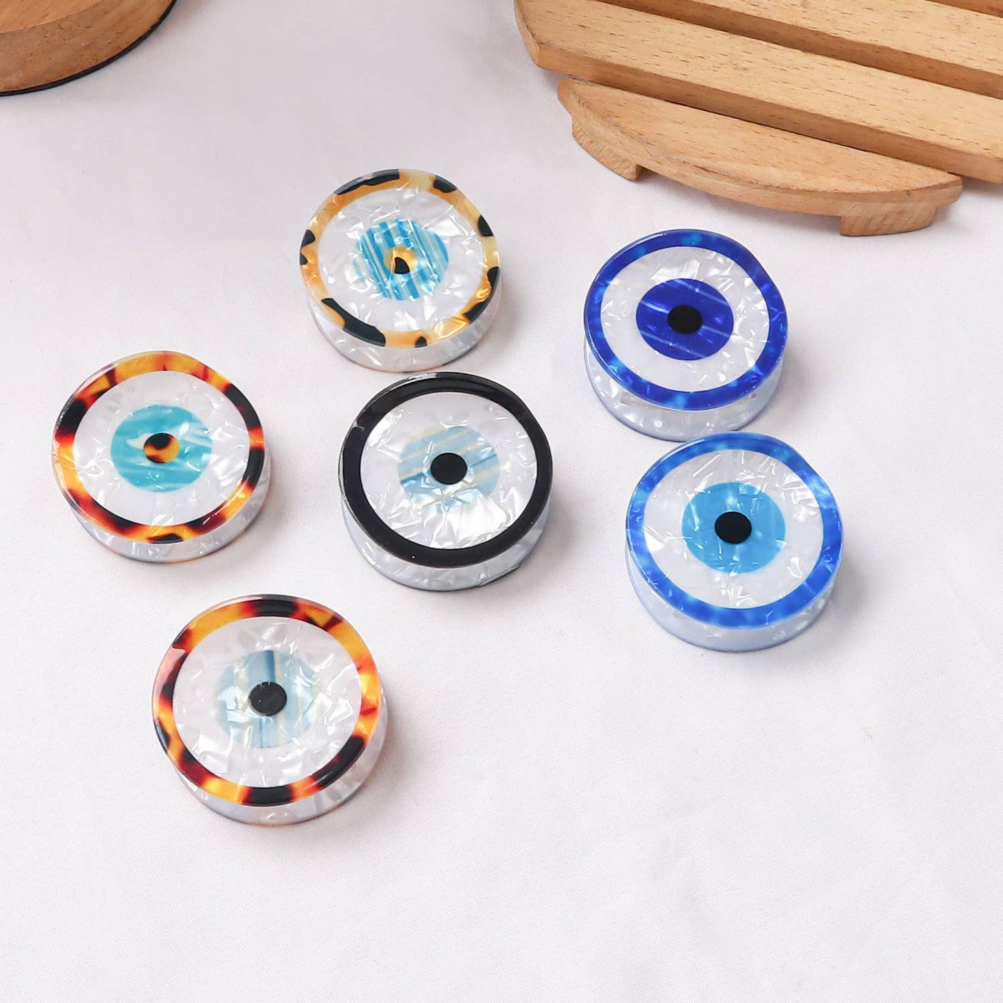 Evil Eye Acetate Hair Claw - Creative & Elegant_CWAHA0309