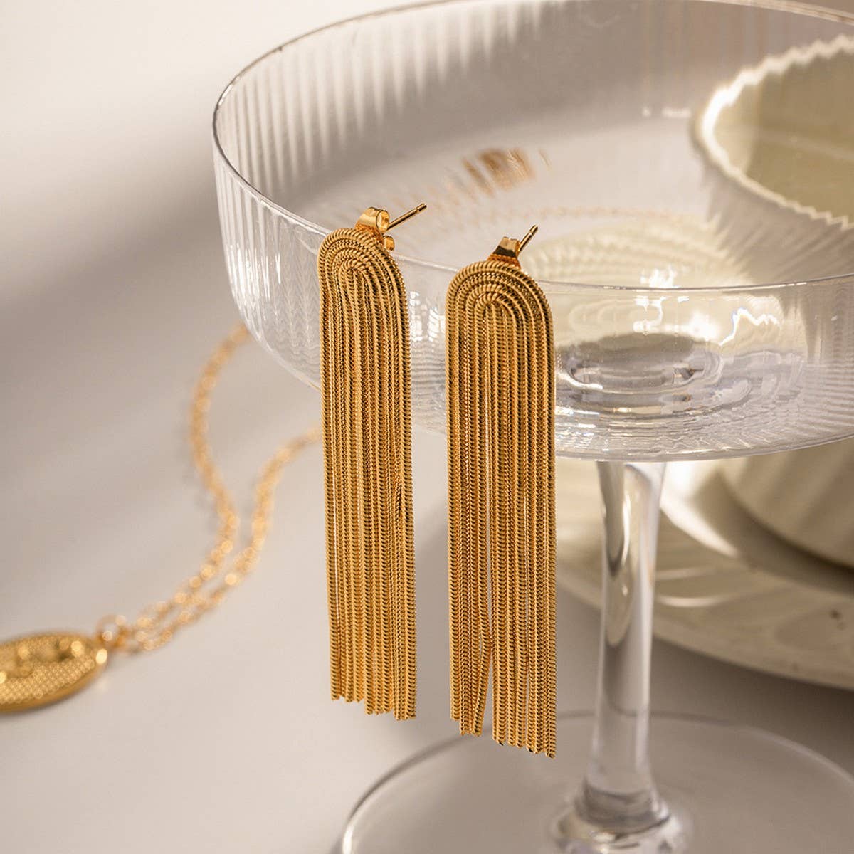TASSEL FASHIONABLE AND VERSATILE EARRINGS