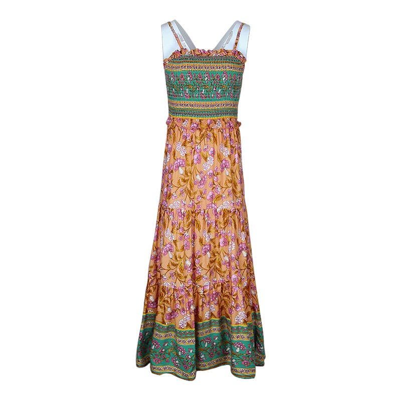 Ethnic style halter dress