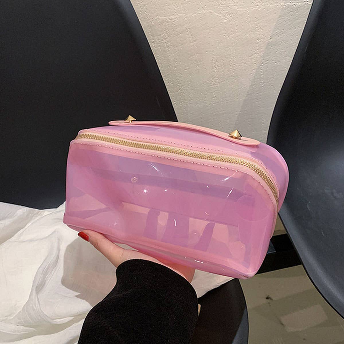 NEW HIGH-END SIMPLE TRANSPARENT COSMETIC BAG_CWAB4464